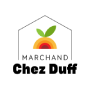 Logo de Marchand Chez Duff, fruiterie offrant différents produits, dont du tofu fumé